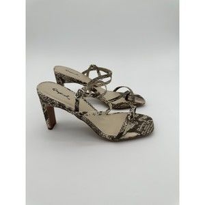 $50 NEW Qupid kaylee-04 Snake Print Block heels size 9 A80